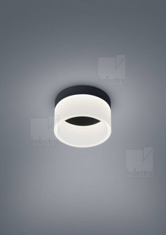 LED Deckenaufbauleuchte LIV 10W, �150mm schwarz, dimmbar, 2900K, Acryl satiniert
