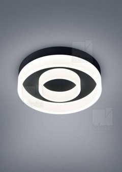 LED Deckenaufbauleuchte LIV 36W, �300mm schwarz, dimmbar, 2900K, Acryl satiniert