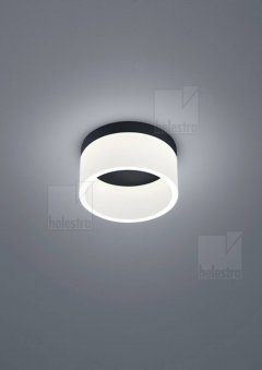 LED Deckenaufbauleuchte LIV 17W, �200mm schwarz, dimmbar, 2900K, Acryl wei�