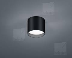 DORA LED Deckenleuchte rund �10cm, 7,5W, schwarz matt, 2900K warmwei�