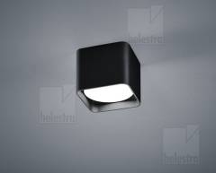 DORA LED Deckenleuchte eckig 10x10cm, 7,5W, schwarz matt, 2900K warmwei�