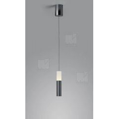 LIDOS LED Pendelleuchte schwarz-chrome 11W, 2700K, 10-1800mm h�henverstellbar