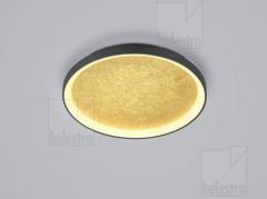 MORI LED Deckenleuchte 50W schwarz-gold, �57cm, CCT 2700K+3000K, dimmbar