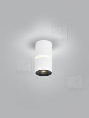 ROK Deckenleuchte wei� matt 10W dimmbar, 2700K, verstellbar 20-60�, �80mm