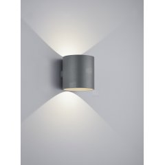 Au�enwandleuchte Up & Down TOZY graphit 8W, 2700K warmwei� dimmbar