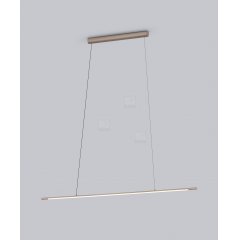 LED H�nge-/Pendelleuchte LEDA 1,33m, coffee braun 15mm, 960lm