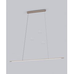 LED H�nge-/Pendelleuchte LEDA 1,55m, coffee braun 15mm, 1120lm