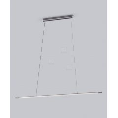 LED H�nge-/Pendelleuchte LEDA 1,55m, titangrau 15mm, 1120lm