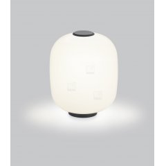 LED Tischleuchte MILO 18W, Touch-dim, 280mm, Opalglas, warmwei�es Licht