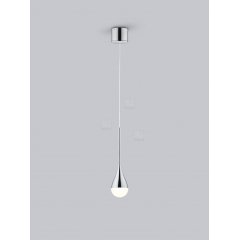 LED Pendelleuchte DUC Tropfenform 9W dimmbar, 2900K, IP44, chrom