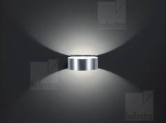 FOSCA Up & Down Wandleuchte halbrund 9W, alu matt, 3000K warmwei�