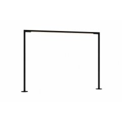 LED Vitrinenleuchte Tiny Tube Bridge schwarz 24V, dimmbar, 4000K, CRI90