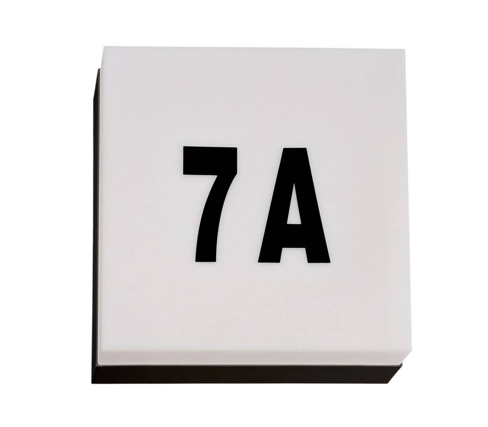 Hausnummernleuchte Casa 3W mit Tageslichtsensor, schwarz, Colorswitch 3000K/4000K, IP54