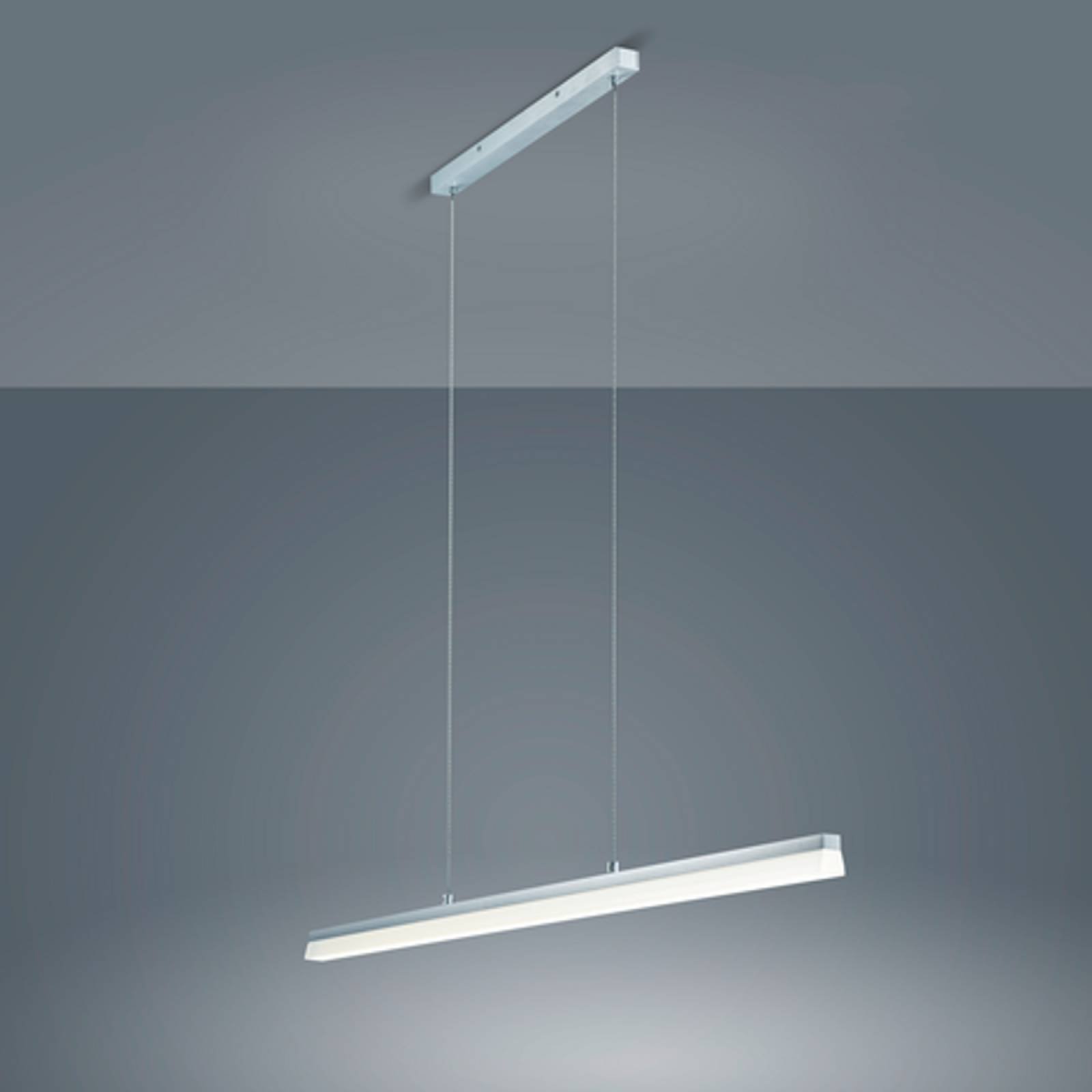 Helestra MOYA Pendelleuchte aluminium matt, 120 cm L�nge, 2120lm 2800K 30W