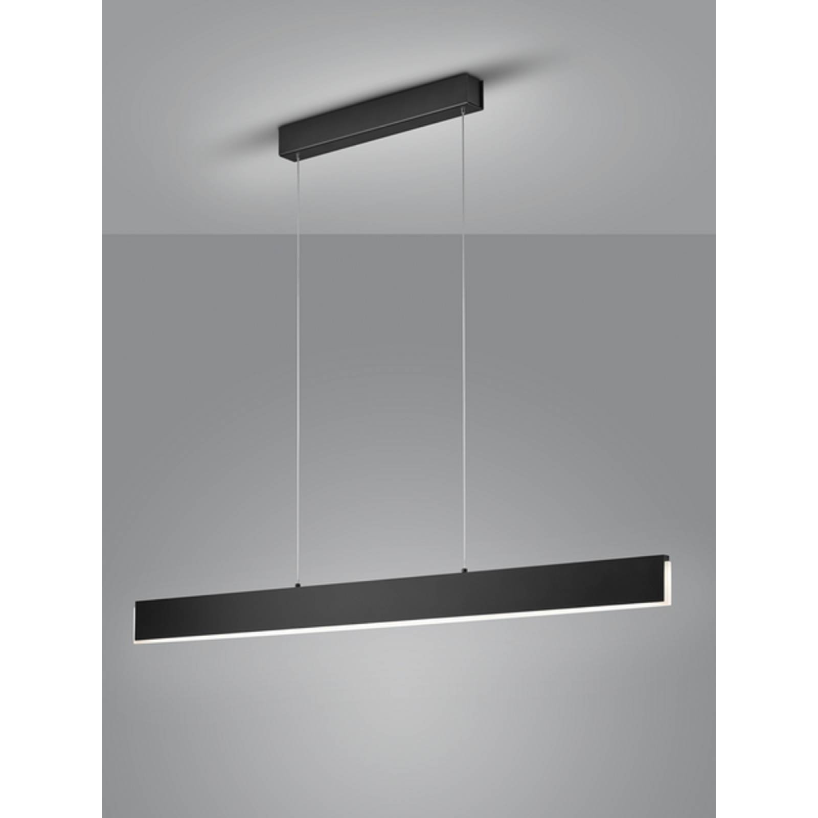 Helestra NEX Pendelleuchte mattschwarz, Acryldiffusor satiniert - 4000lm 2700K 40W