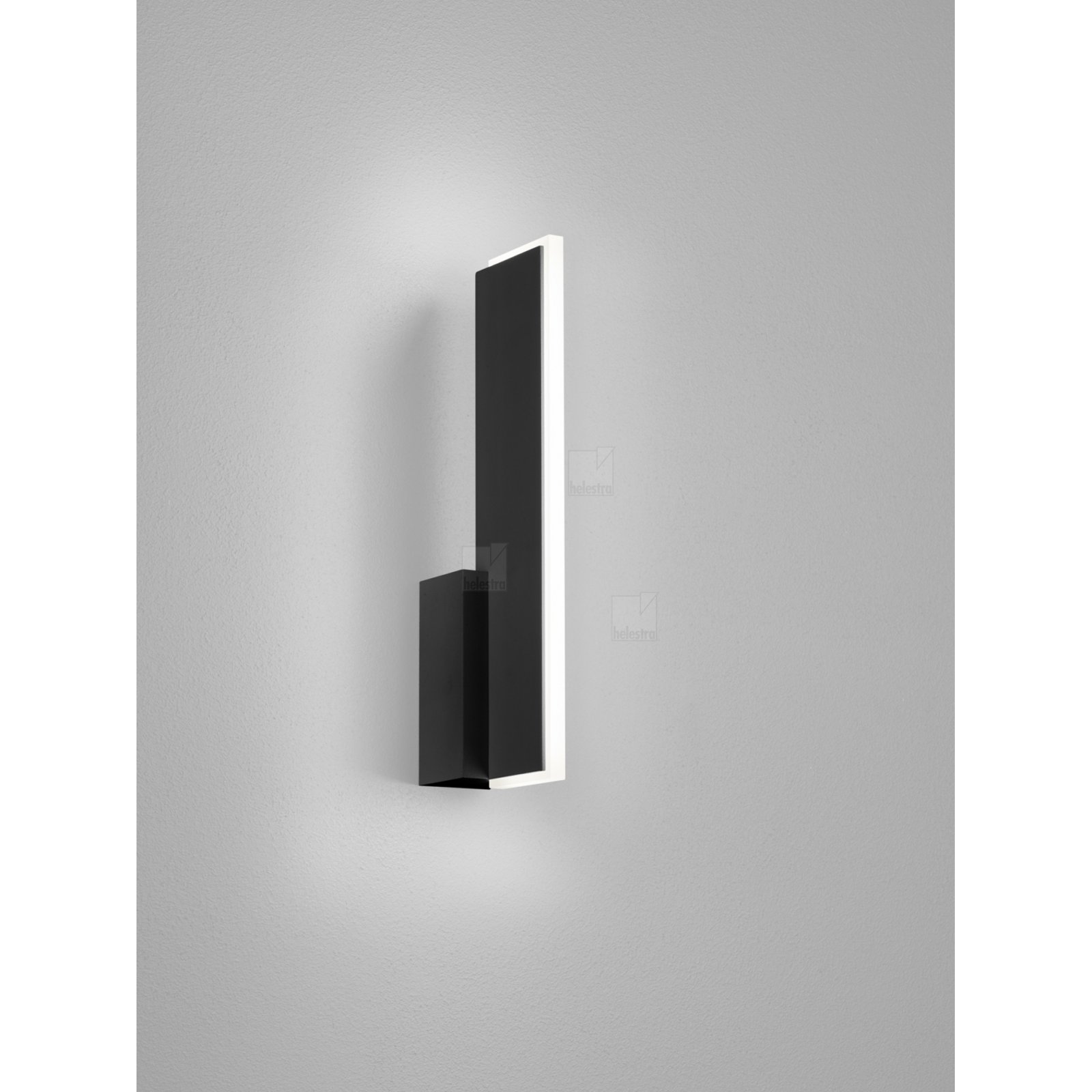 Helestra NEX Wandleuchte schwarz matt, satiniert, 1150lm warmwei�