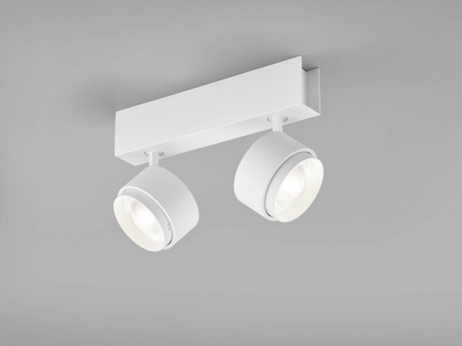 Helestra PONT Deckenleuchte mattwei� 15�-45�, scharfes/diffuses Licht, 810lm 2700K 20W