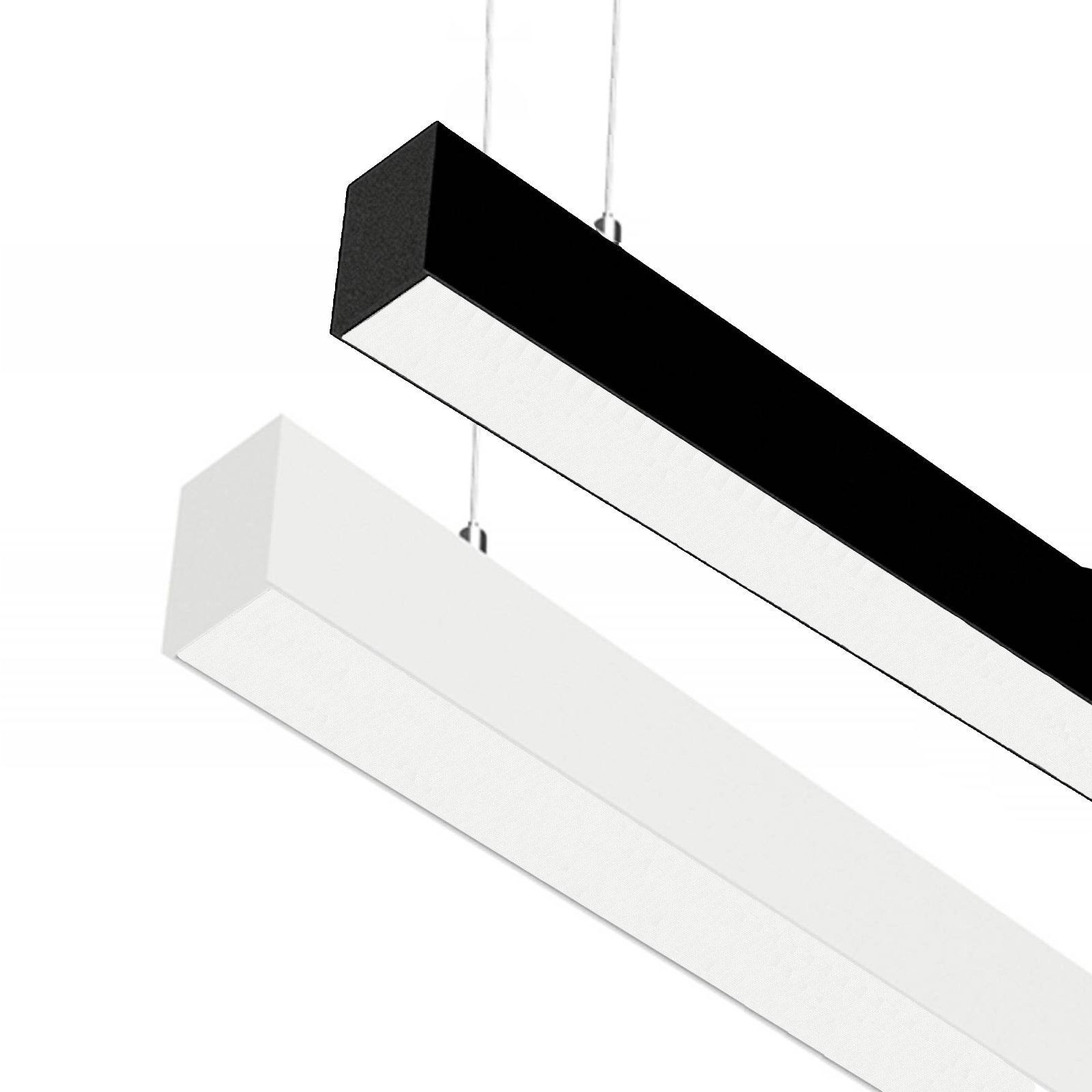 HighLine S36 Office-LED-Pendelleuchte UGR<19 4000K CRI/Ra90 130cm 7900lm / 190cm 11500lm