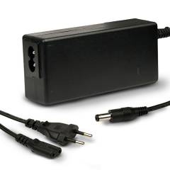 Trafo 24V/DC, 0-60W, mit Rund-/und Flachstecker