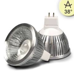 ISOLED LED Leuchtmittel MR16 5,5W COB, warmwei�, dimmbar, 38�, , 2700K, 330lm, CRI:83