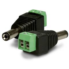 Rundsteckeradapter MALE 2 polig auf Klemme