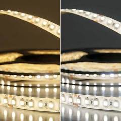 ISOLED LED Stripe 12V SIL 9,6W, einfarbig, IP66, 5m Rolle 120 LED/m