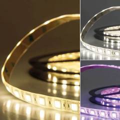 ISOLED LED Stripe 24V SIL 14,4W, einfarbig, IP66, 5m Rolle 60 LED/m