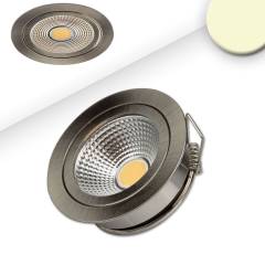 LED M�belEinbaustrahler COB mit Reflektor, 3W, nickel geb., warmwei�