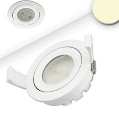 LED Einbaustrahler, wei�, 8W SMD, 120�, rund, warmwei�, dimmbar