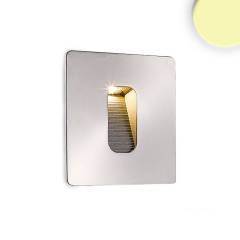 LED Wandeinbauleuchte eckig, IP65, 1x3W CREE, warmwei�, 3000K, A, CRI:80, 100lm