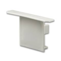 ISOLED Endkappe f�r Profil WING20 - Flansch gerade, grau