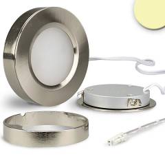 ISOLED MiniAMP Ein- und Unterbauleuchte Slim, Silber, 3W, 12V, Warmwei�, dimmbar