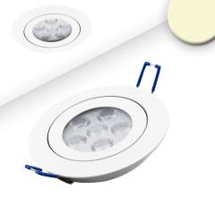 LED Einbaustrahler, wei�, 15W, 72�, rund, warmwei�, dimmbar