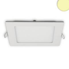 LED Downlight ultraflach eckig wei� dim. 9W warmwei� 3000K CRI:80 600lm