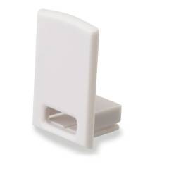 ISOLED Endkappe EC17 f�r SURF12 RAIL inkl. COVER4, mit Kabelausgang, PVC, grauwei�