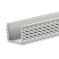ISOLED LED-Aufbauprofil SURF12 BORDERLESS Aluminium eloxiert, 200cm, F�r max. 12mm LED-Streifen