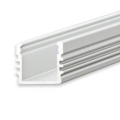 ISOLED LED-Aufbauprofil SURF12 Aluminium eloxiert, 200cm, F�r max. 12mm LED-Streifen