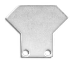 ISOLED Endkappe EC33 Alu f�r CORNER12 mit Tunnel, 2 STK, inkl. Schrauben