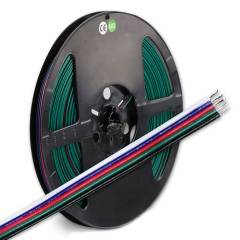 RGB+W Kabel, 5-polig, Farbkennzeichnung, 5x0,5mm�, 1 Bund = 10m