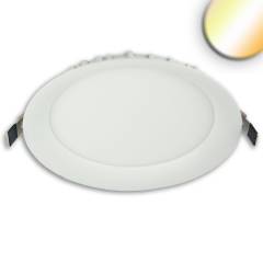 LED Downlight ColorSwitch 2600K/3100K/4000K, ultraflach, 24W, dim,CRI:90, 1950lm