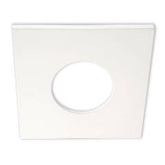 Cover Aluminium eckig wei� matt f�r Einbaustrahler Sys-68