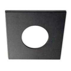 Cover Aluminium eckig schwarz matt f�r Einbaustrahler Sys-68