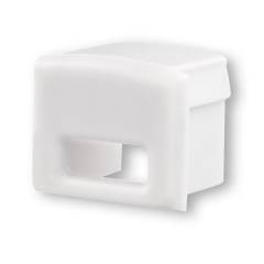 ISOLED Endkappe EC5W wei� f�r Profil SURF12 mit Kabeldurchf�hrung, 1 STK