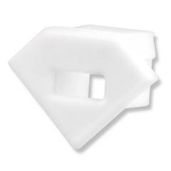 ISOLED Endkappe EC42W wei� f�r CORNER11 mit Kabeldurchf�hrung, 1 STK