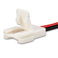ISOLED C2-210 LED Stripe Clip Anschluss Slim 2 polig, wei� f�r Breite 10mm
