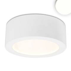 LED Aufbauleuchte rund LUNA 12W, wei�, indirekt neutralwei�, 4000K, A, CRI:80, 650lm