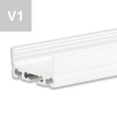 ISOLED LED-Aufbauprofil SURF20 FLAT Wei�, 200cm, F�r max. 24mm LED-Steifen