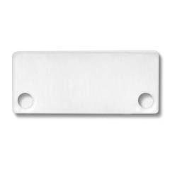 ISOLED Endkappe Alu wei� f�r SURF/DIVE20 FLAT mit COVER10 2 STK inkl. Schraube