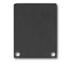 ISOLED Endkappe Alu schwarz f�r SURF/DIVE20 FLAT mit COVER12 2 STK inkl. Schraube