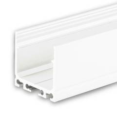 ISOLED LED-Aufbauprofil SURF20 Wei�, 200cm, F�r max. 24mm LED-Streifen